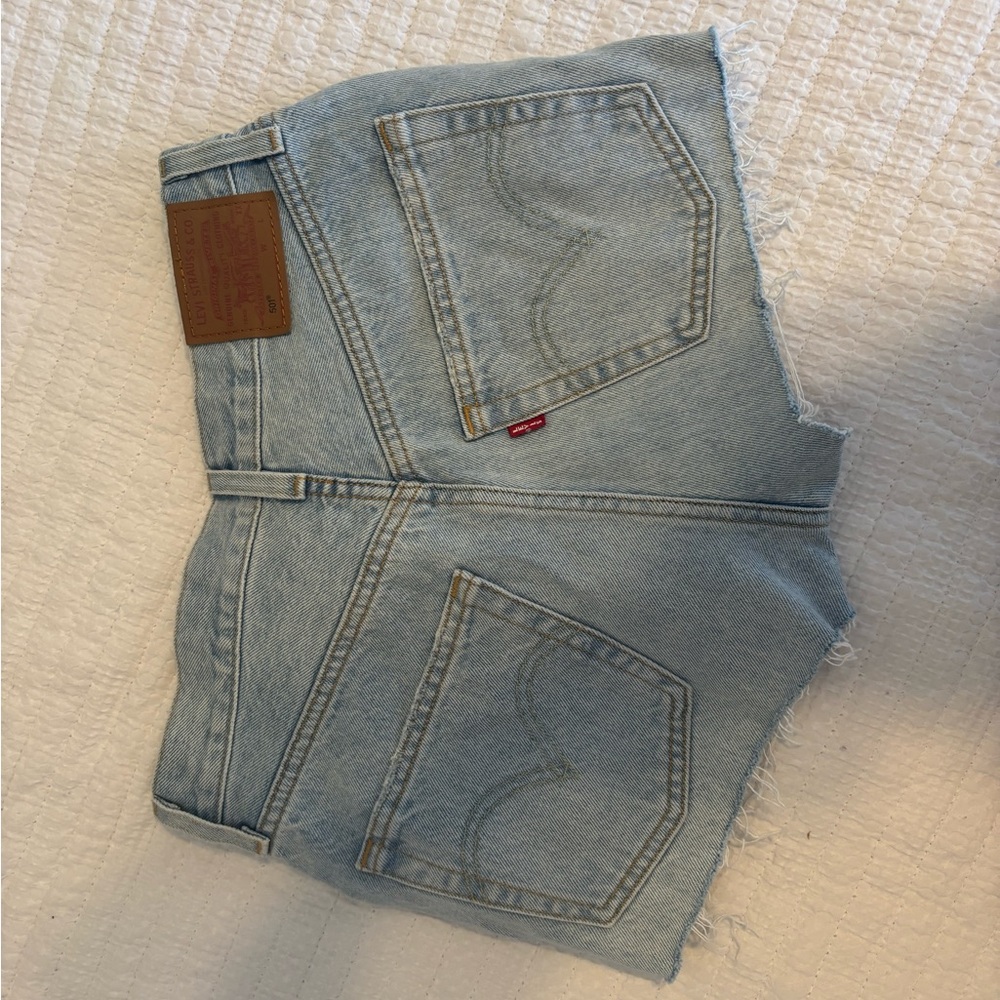 Levi's Light Blue Jean Shorts